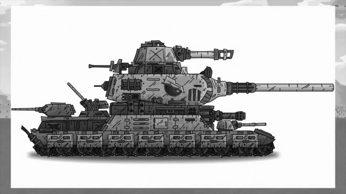 Потрясающая раскраска ratte tank gerand