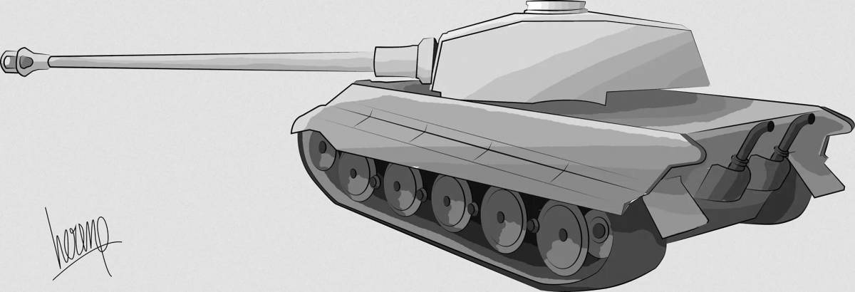 Роскошная раскраска ratte tank gerand