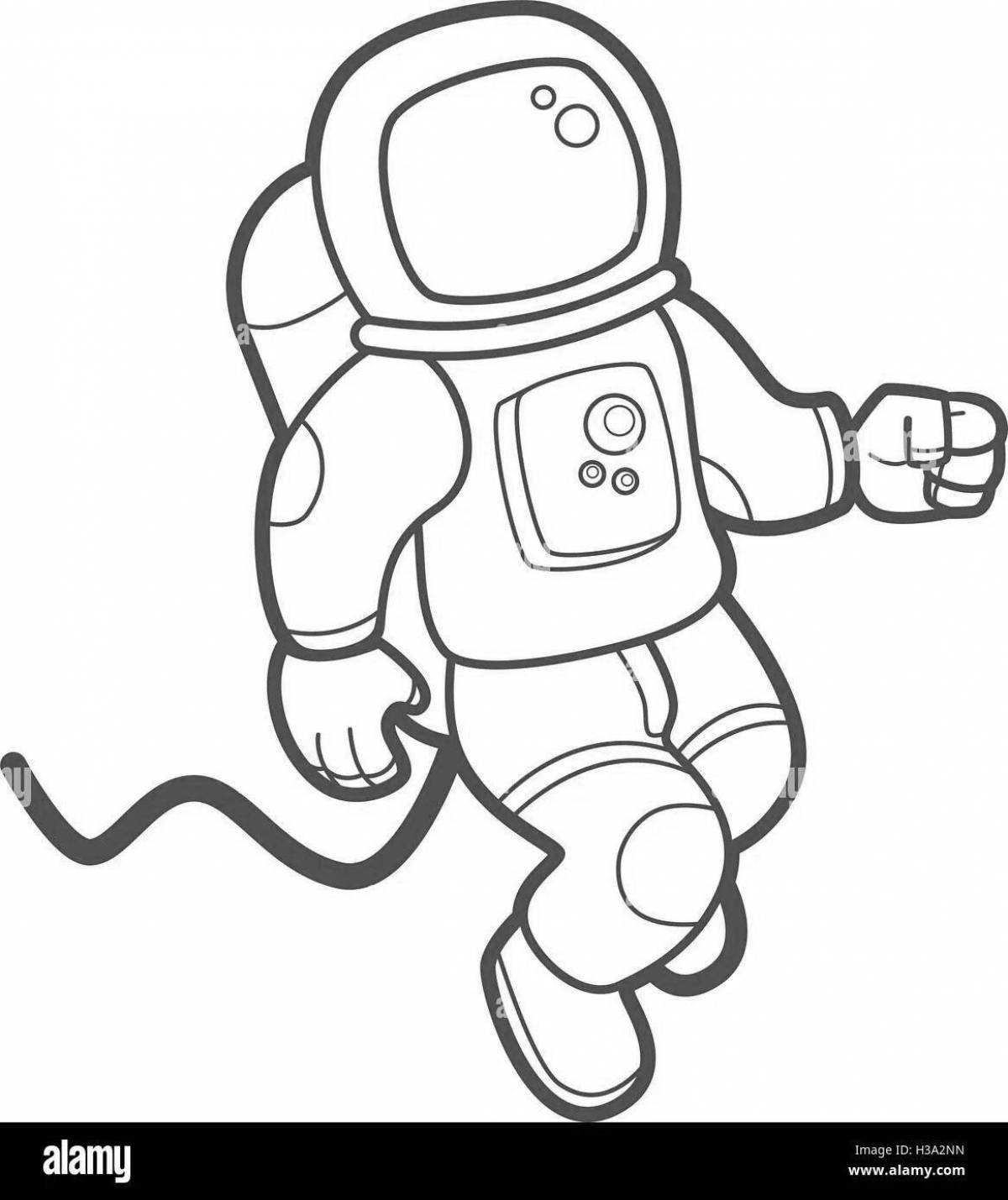 Как разукрасить космонавта. Космонавт раскраска. Раскраска космонавт в скафандре. Космонавт рисунок раскраска. Рисунок ребенка 2 класса карандашом - человек в скафандре.