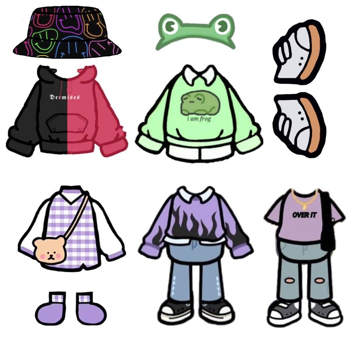Coloring Pages Clothes for toki boki (36 pcs) - download or print for ...