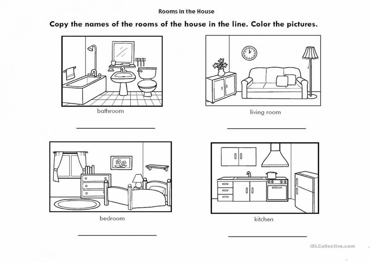 Задания на английской моя квартира для детей