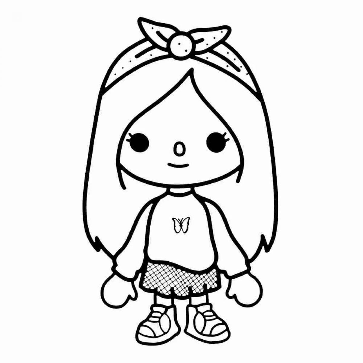 Coloring Pages Girls from tok boka (39 pcs) - download or print for