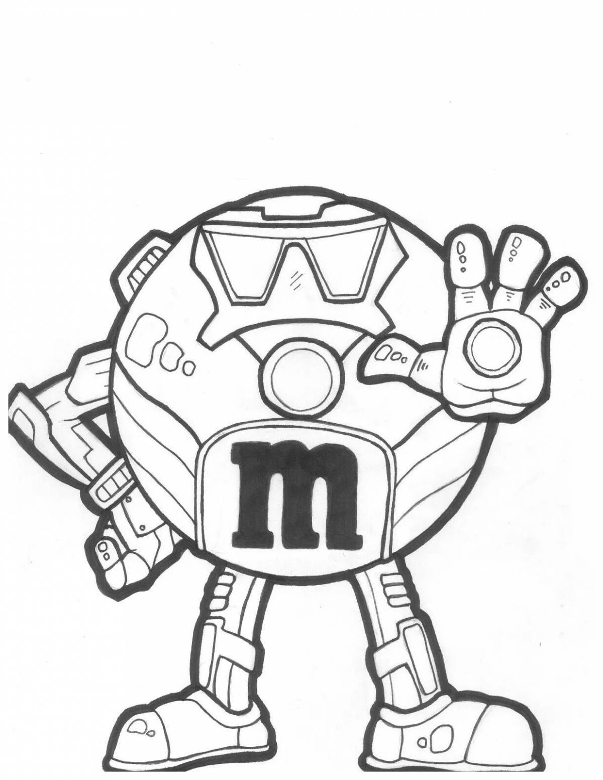 Bright coloring m&m