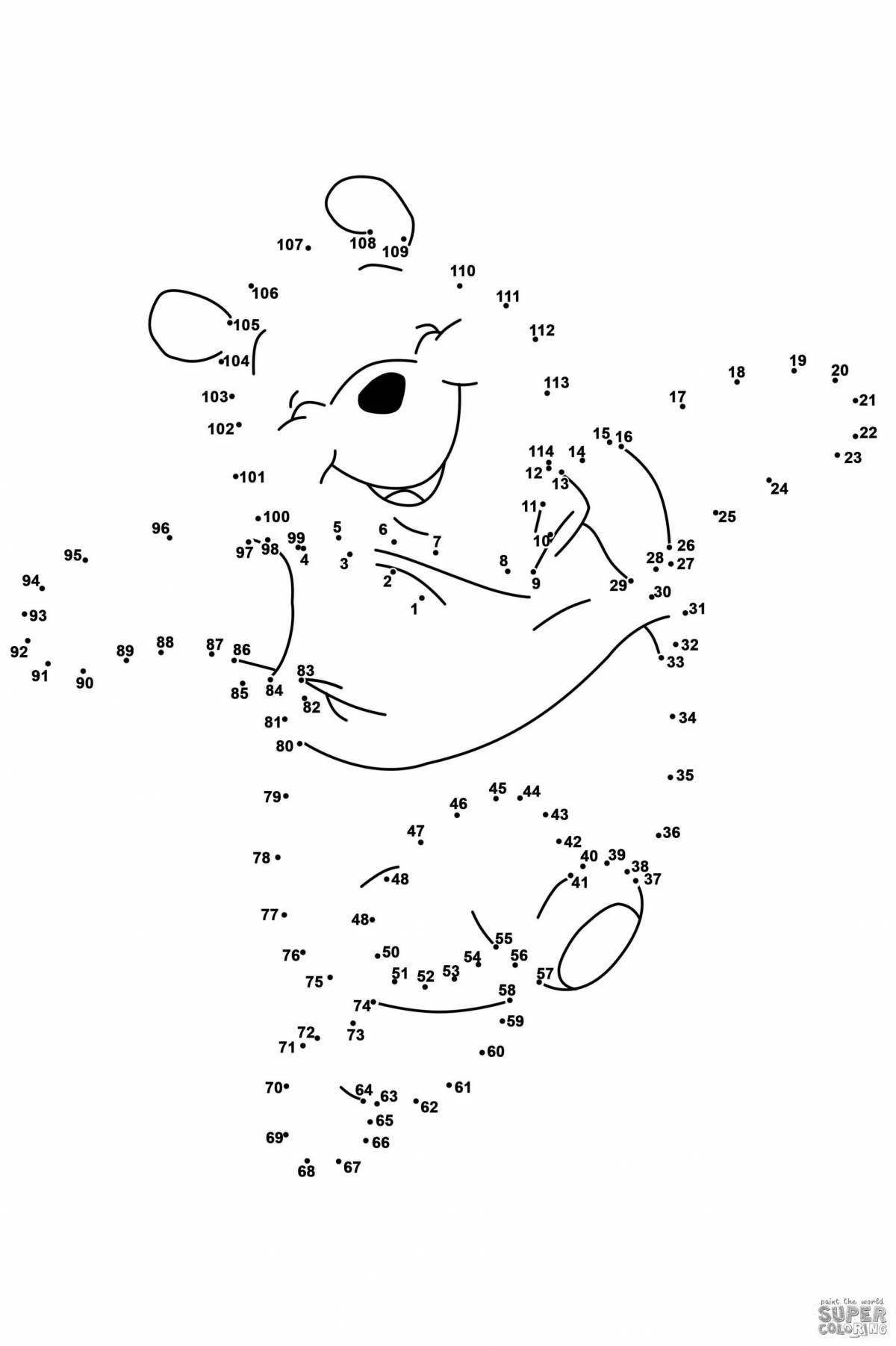 Fun coloring connect by numbers