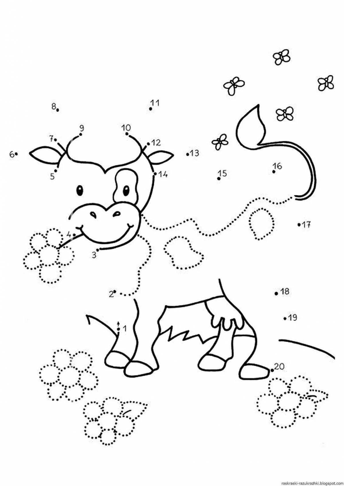 Charming coloring connect by numbers