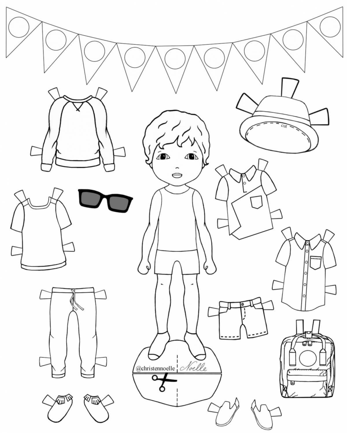 Fun paper dolls boys