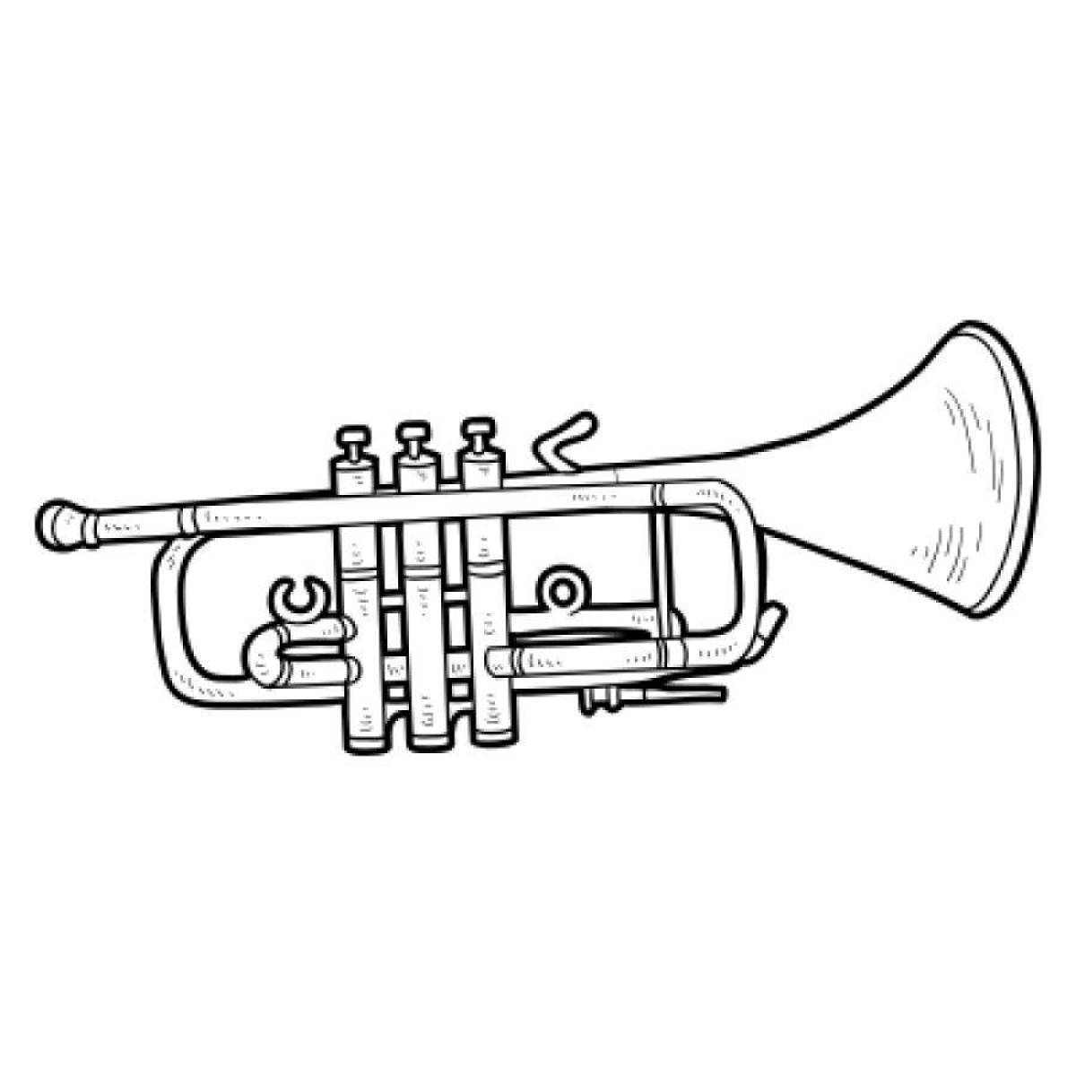 Student Trumpet Coloring Page