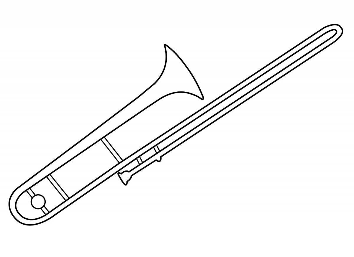 Раскраска «сияющая труба» для детей