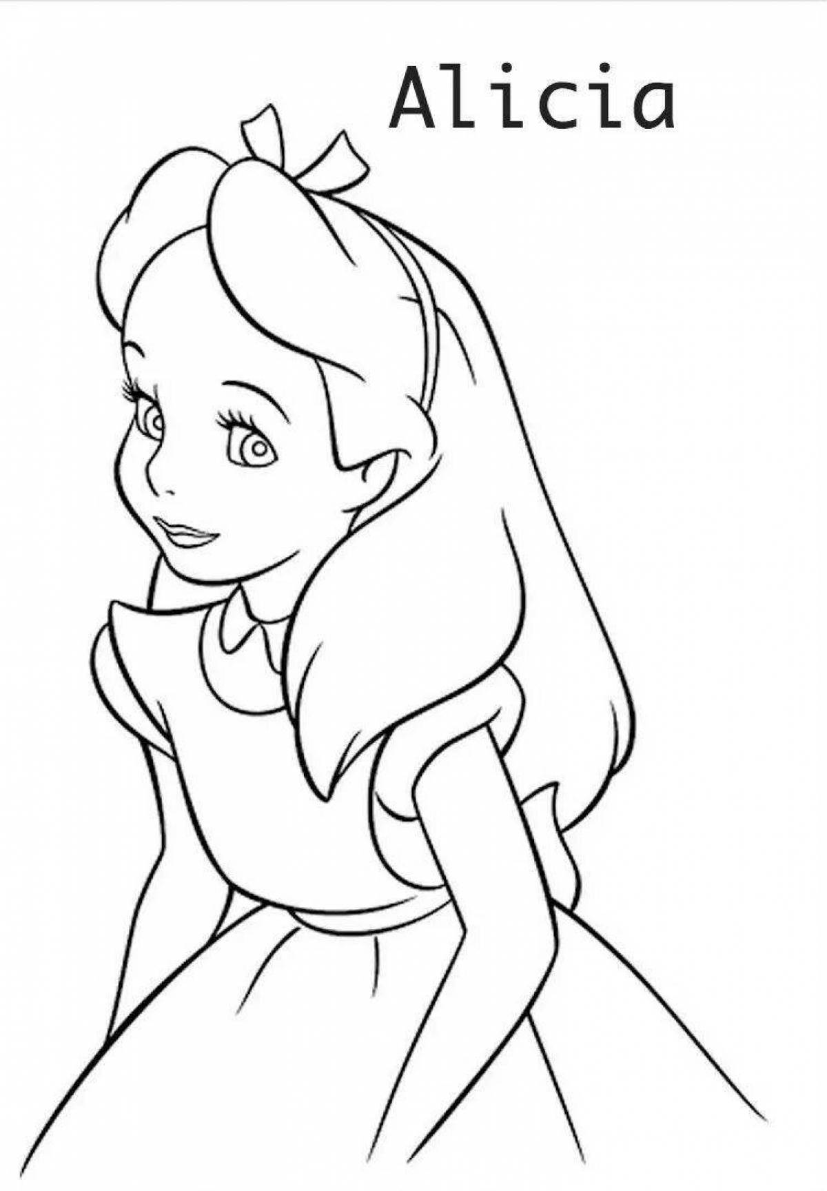 Blissful coloring baby alice baby