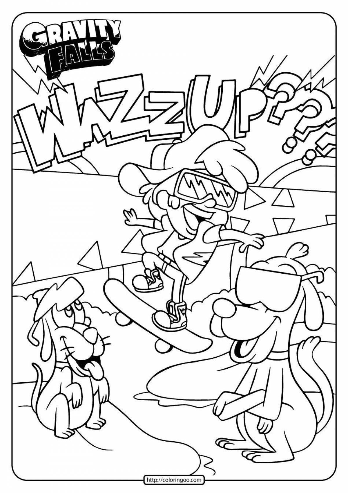 Gravity falls fantasy coloring book