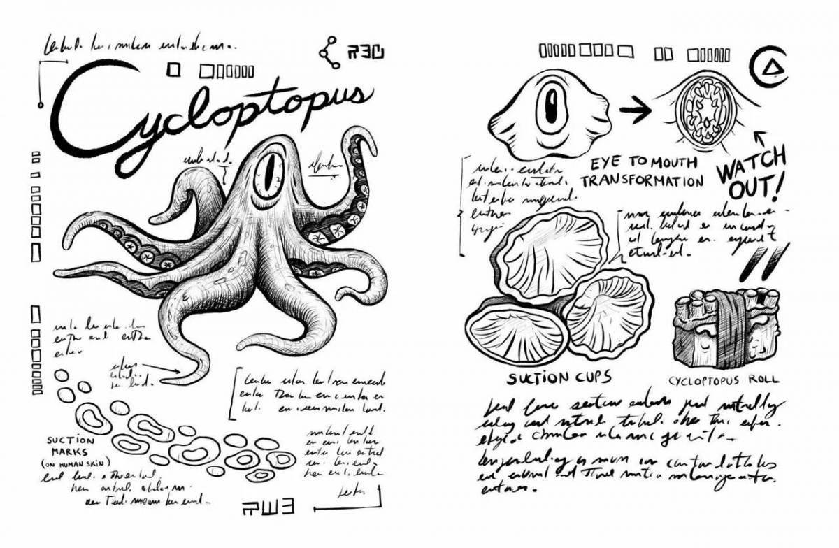 Раскраска невероятная книга гравити фолз