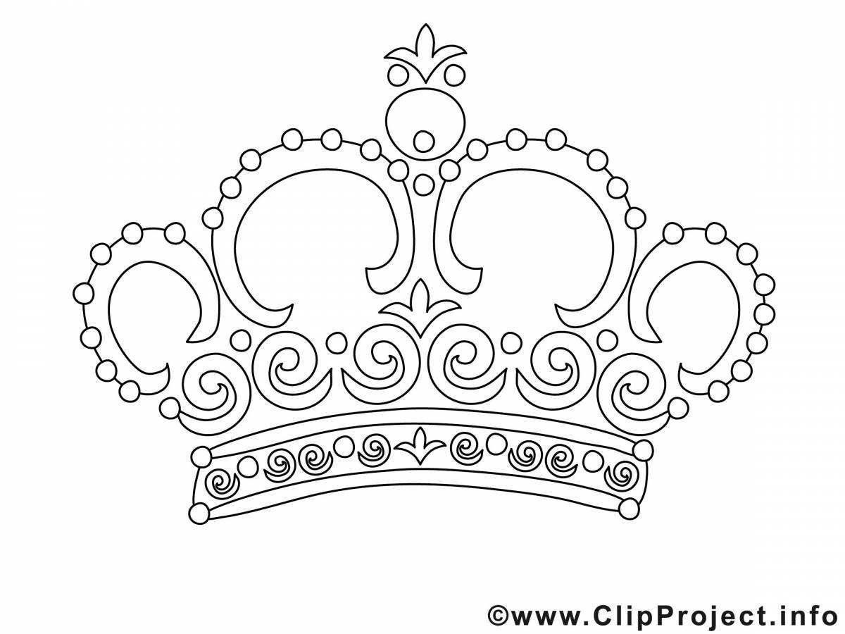 Large coloring crown for girls