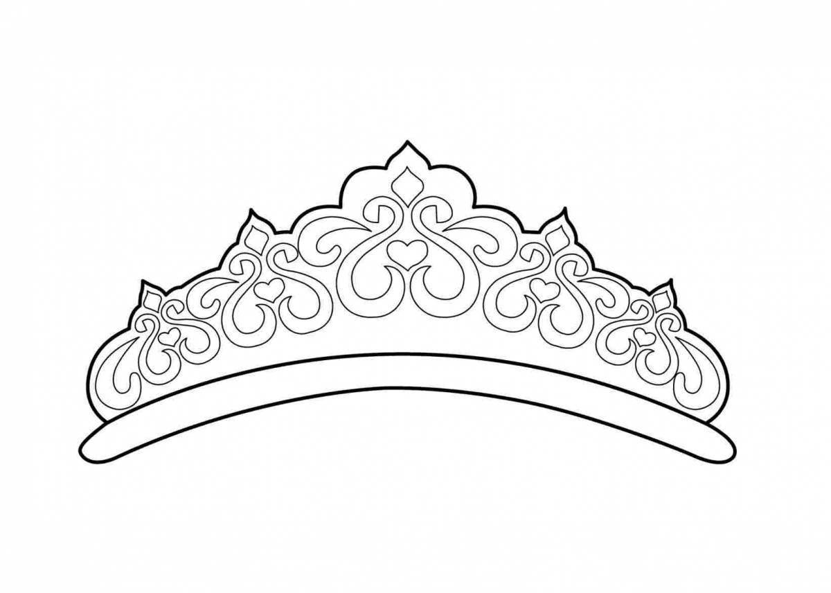 Luxury coloring crown for girls