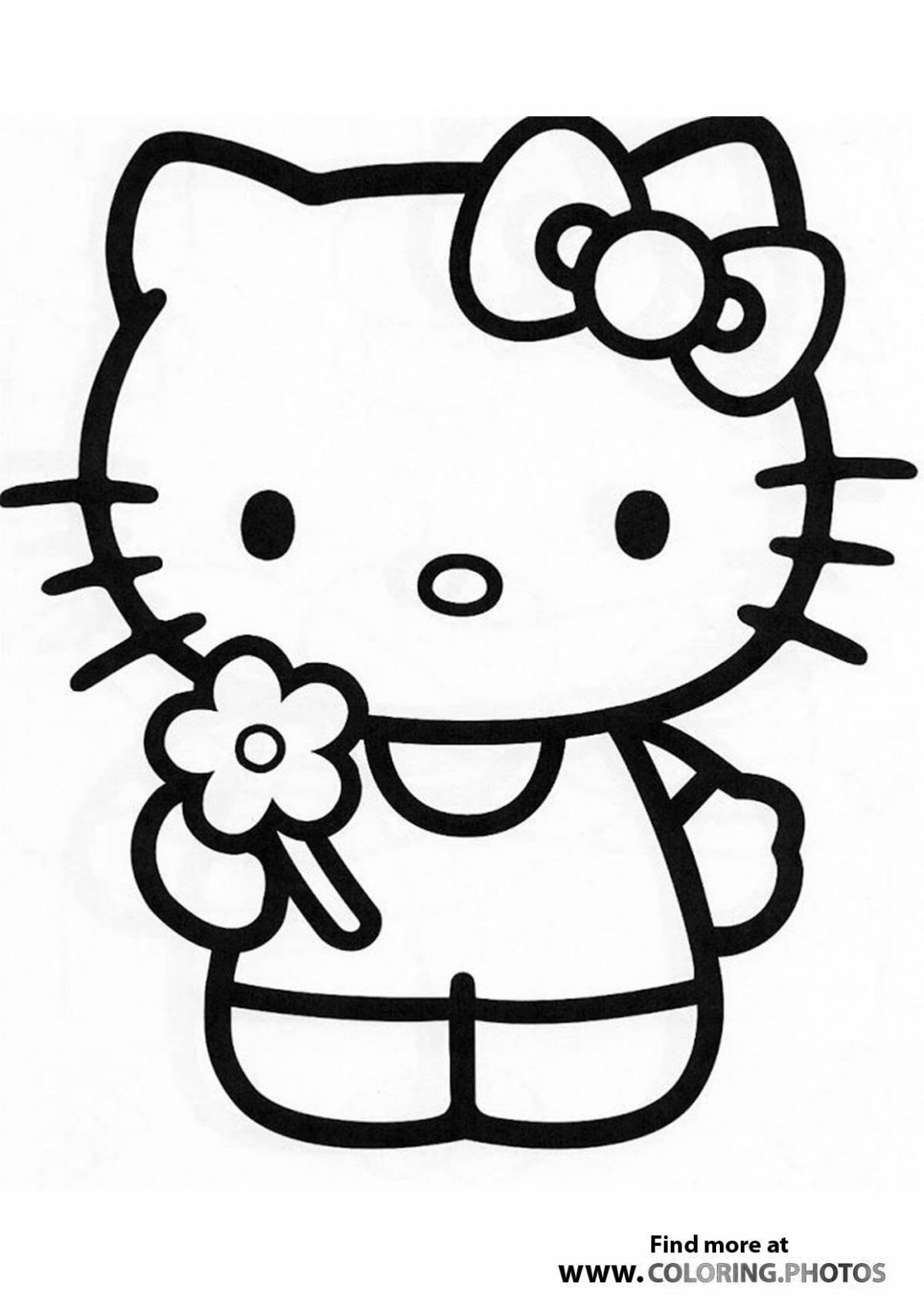 Hello kitty fun mini coloring book