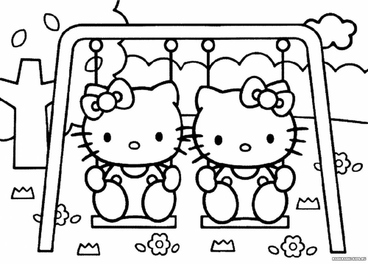 Fabulous hello kitty mini coloring book