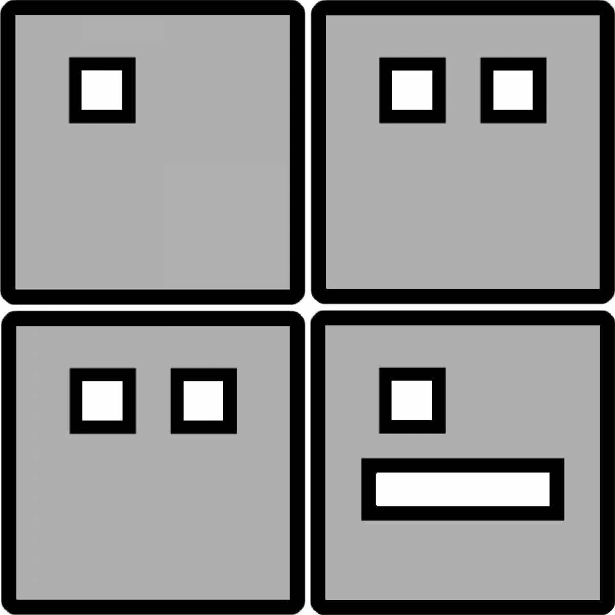 Coloring fun geometry dash cube