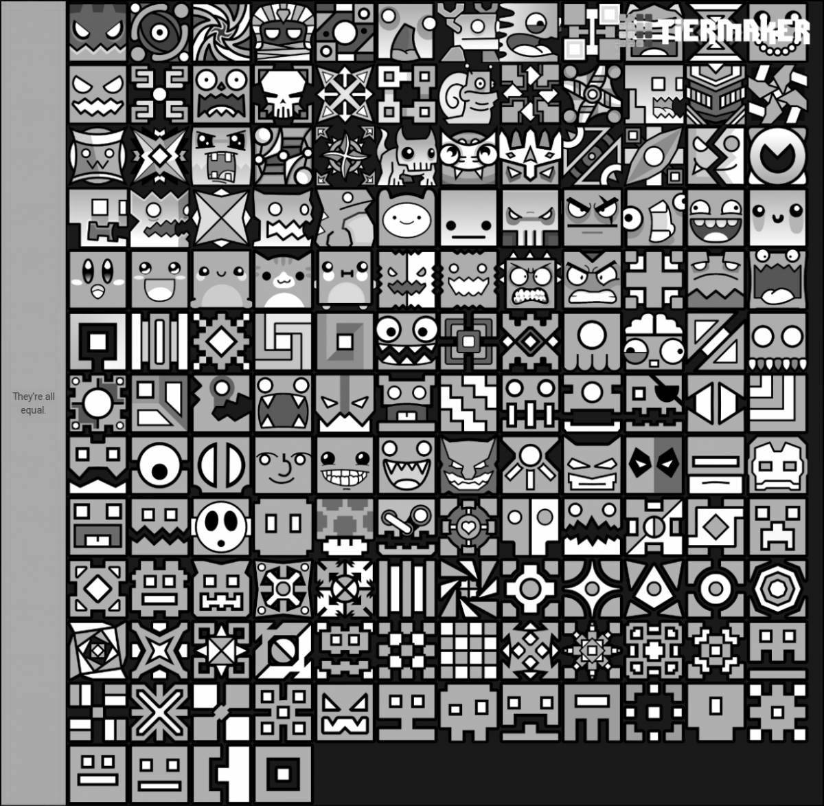 Geometry dash cube coloring inspiration