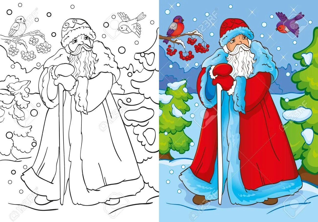 Enchanting coloring page 2 frosty fairy tale