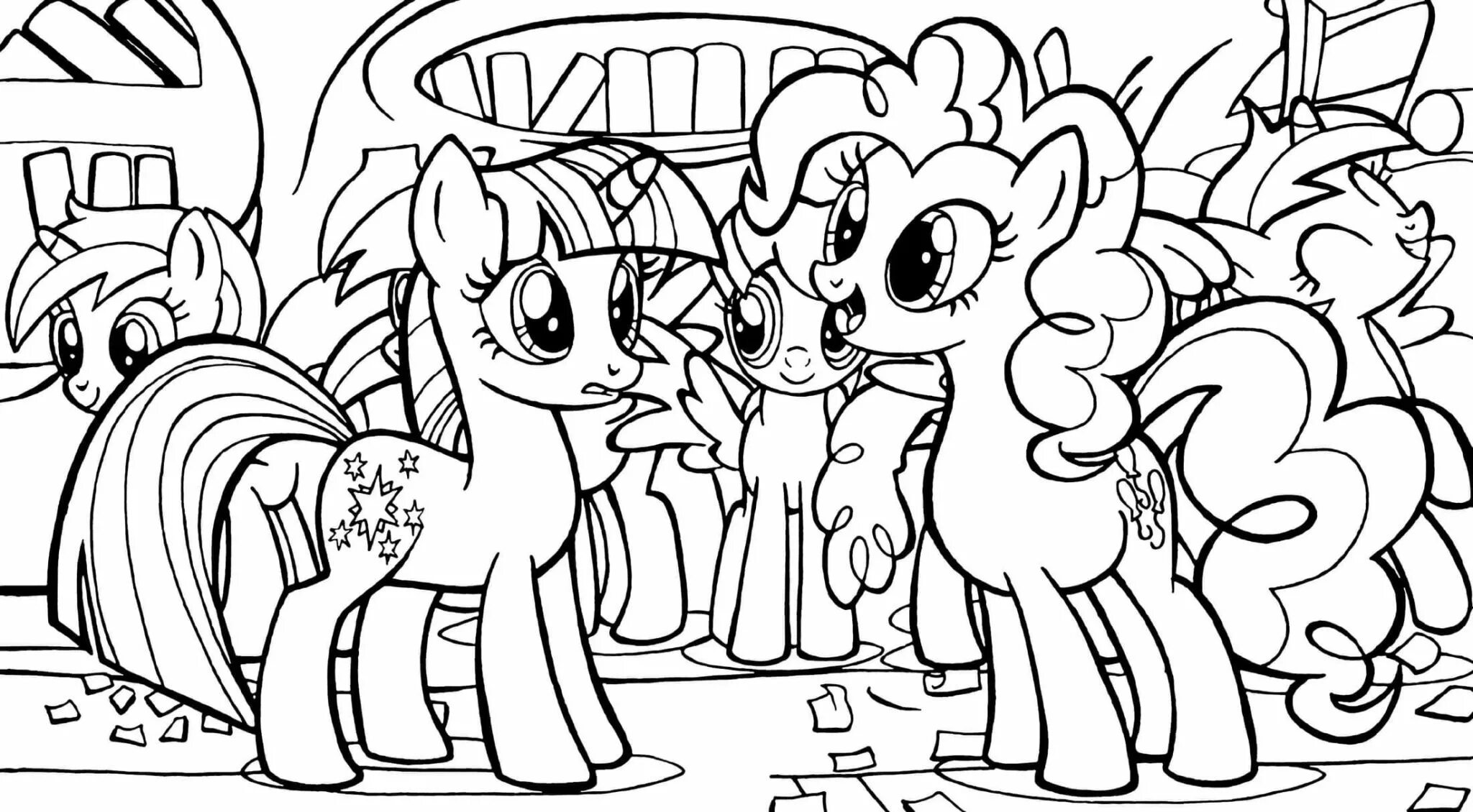 Rampant malital pony coloring page