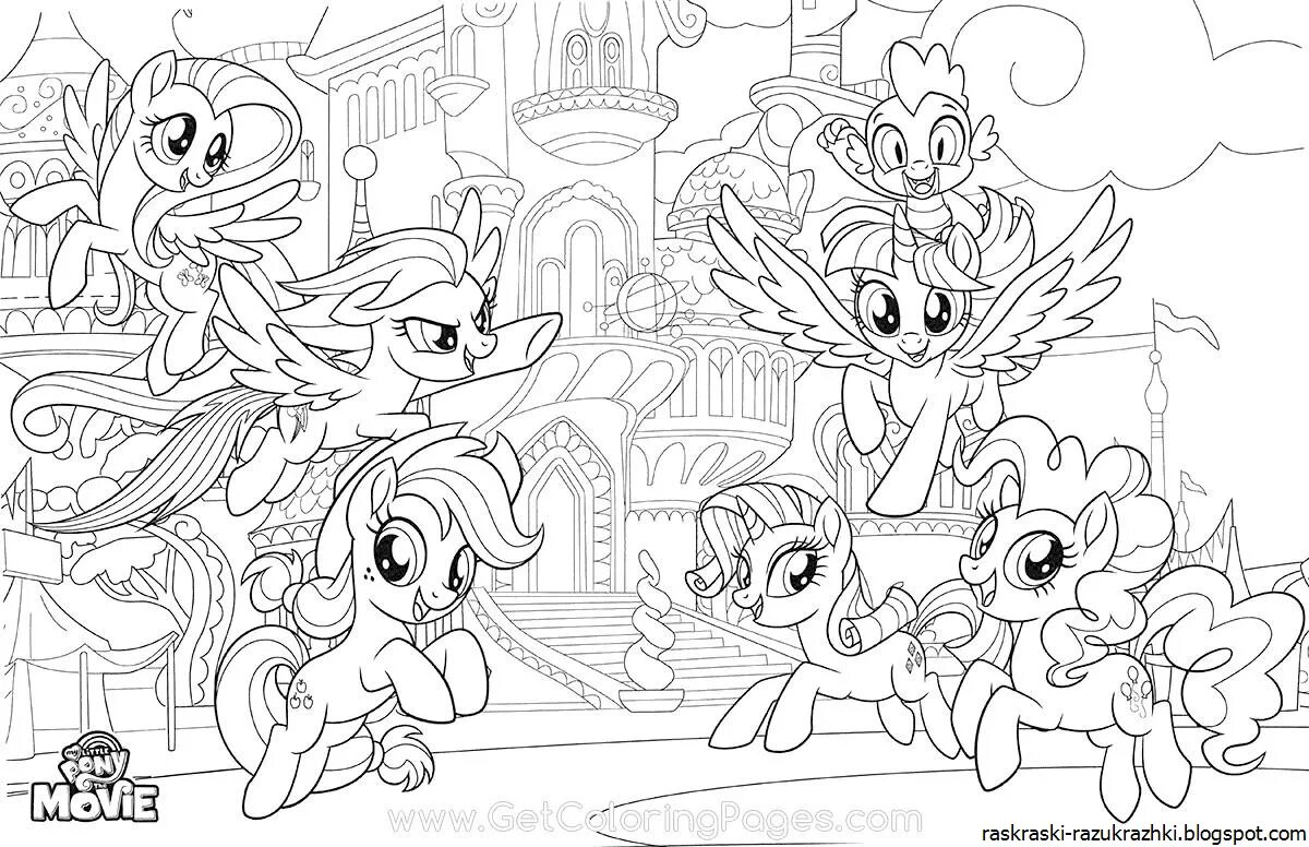 Coloring joyous malital pony game