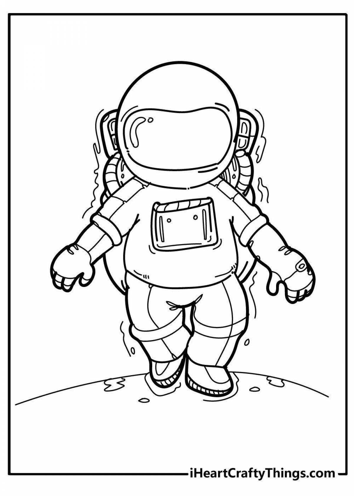 Astronaut adventurer in space suit