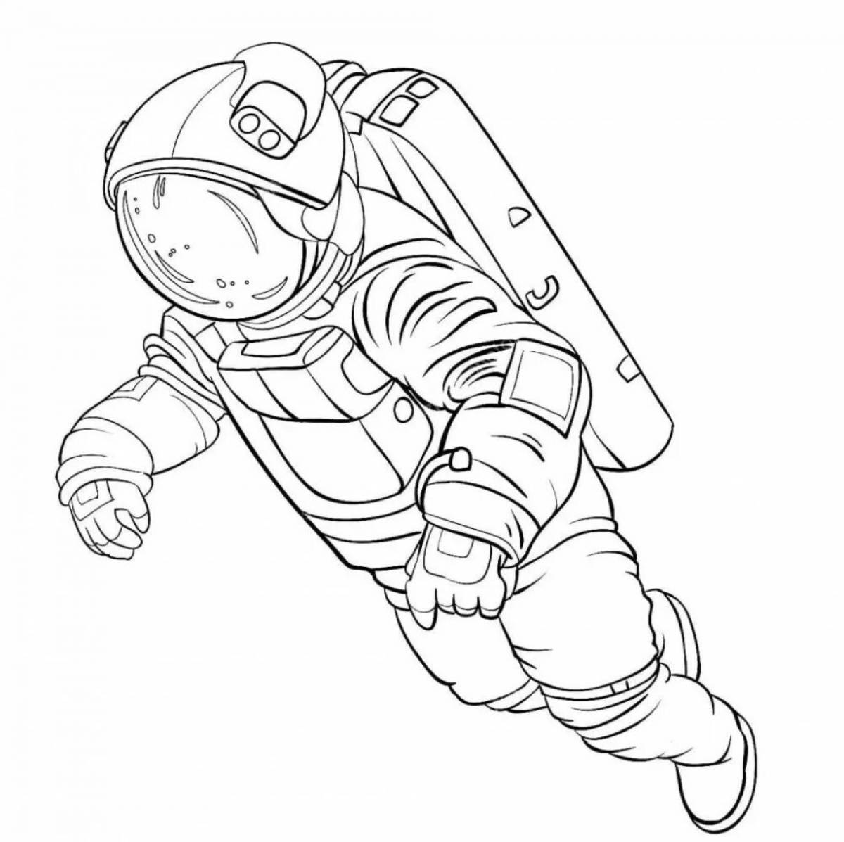 Spaceman in space suit #2