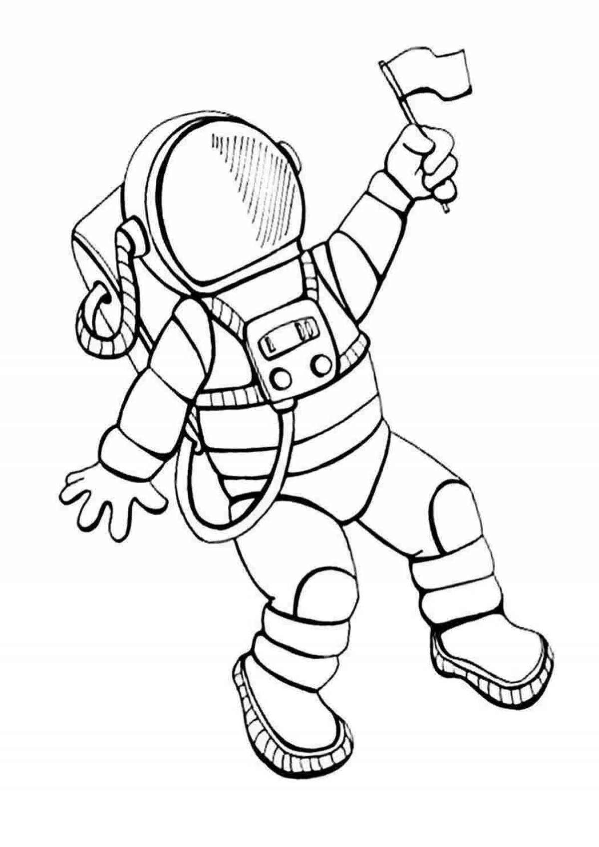 Spaceman in space suit #4