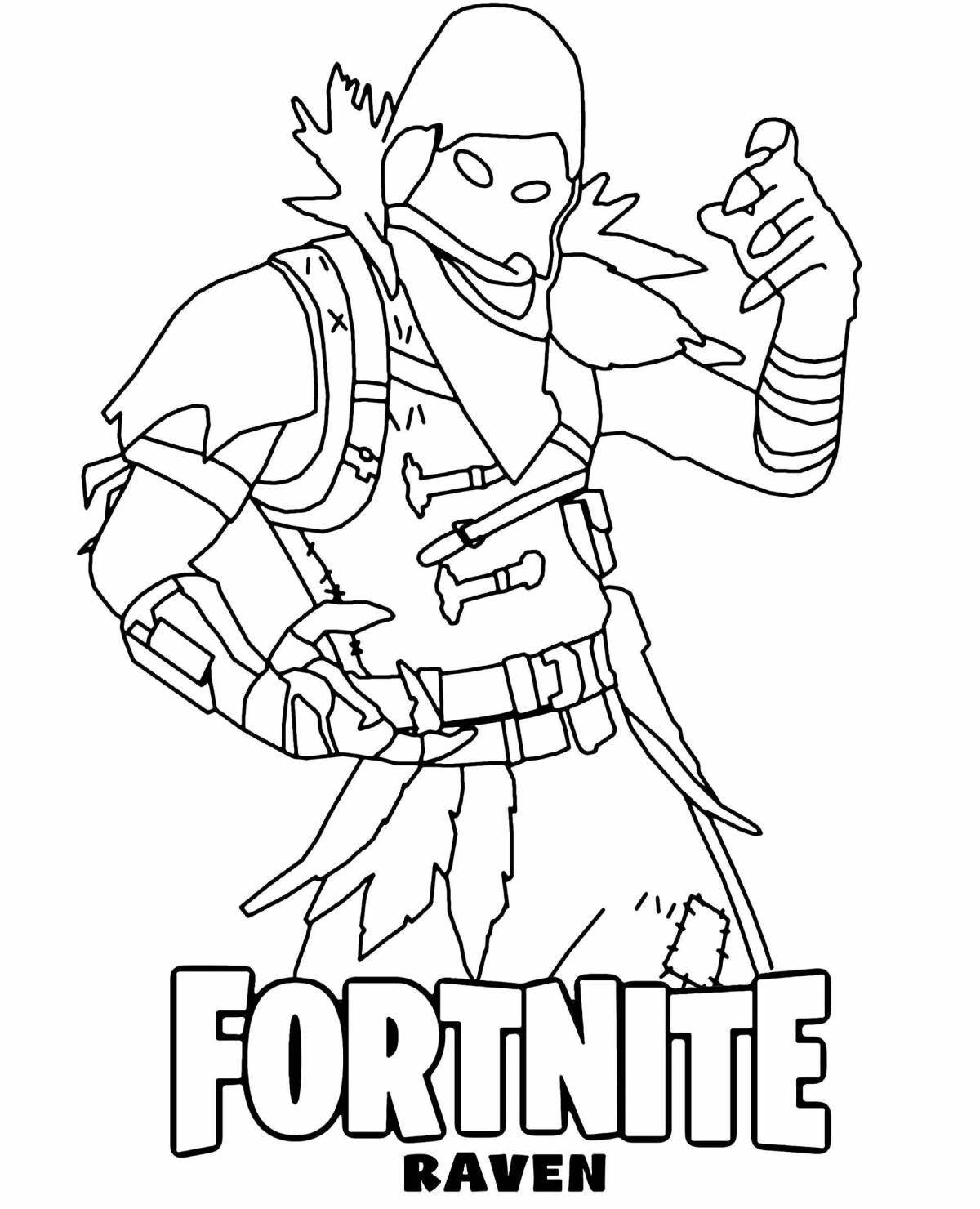 Awesome fortnite coloring book for boys