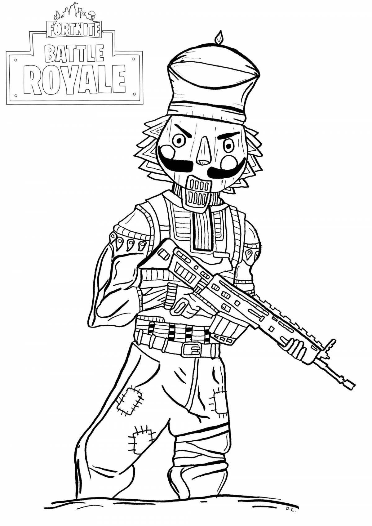 Incredible fortnite coloring book for boys