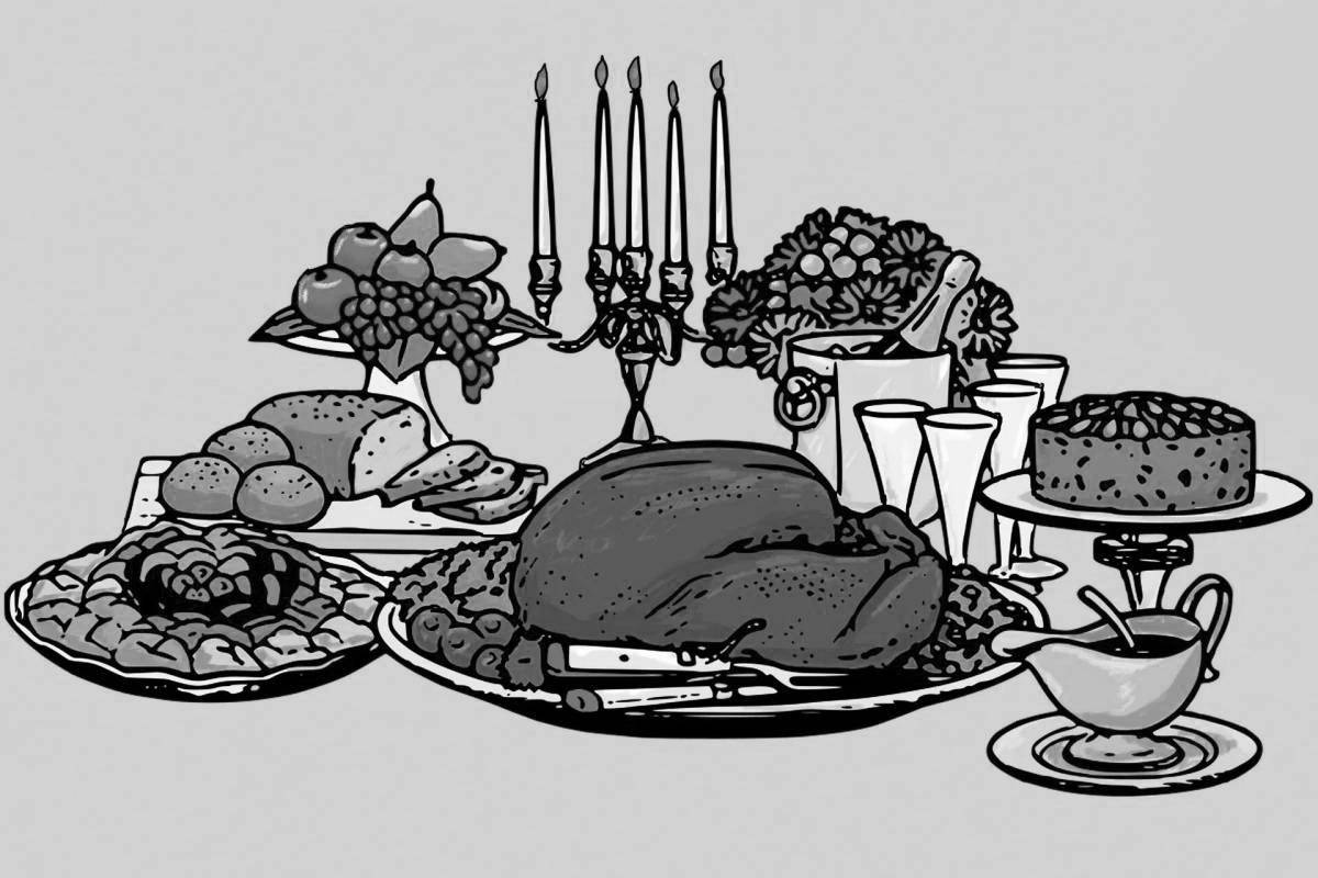 Photo Blessed dastarkhan coloring book for kids