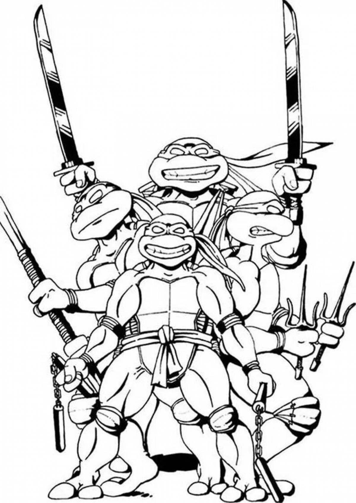 Lego dynamic ninja turtles coloring book