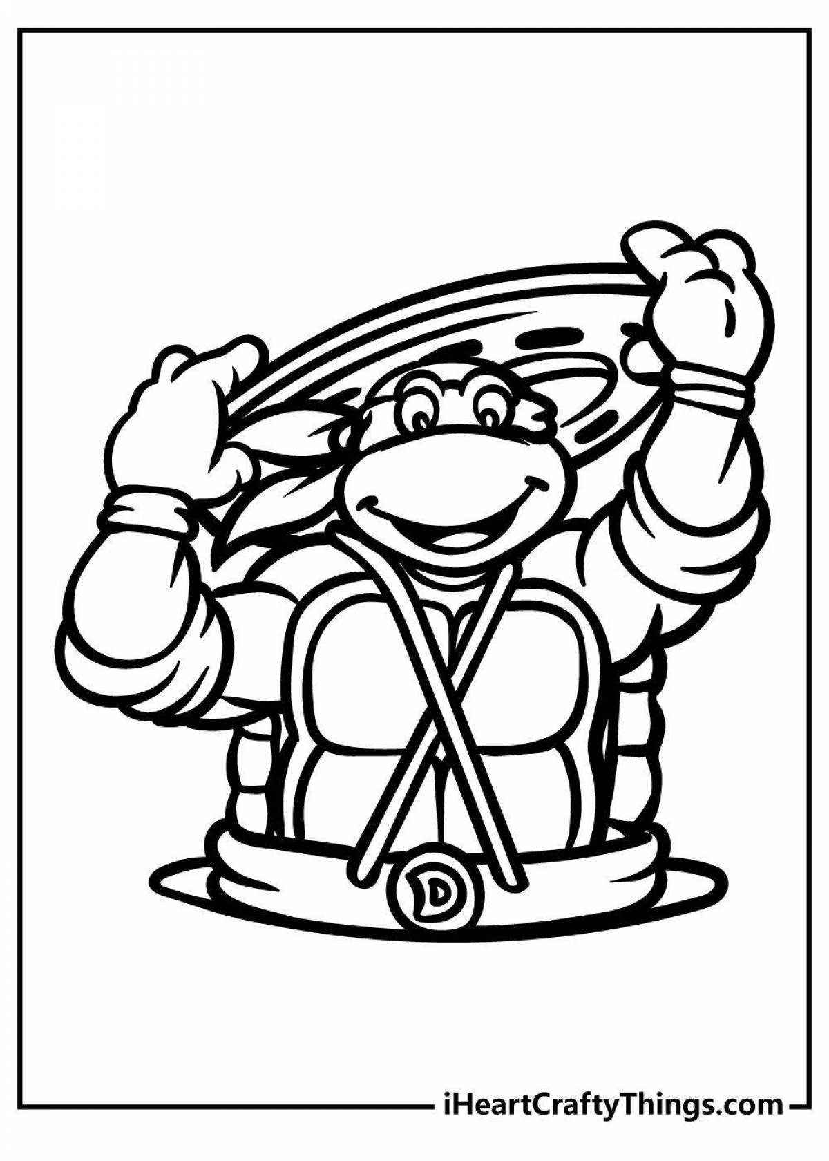 Lego ninja turtles live coloring book