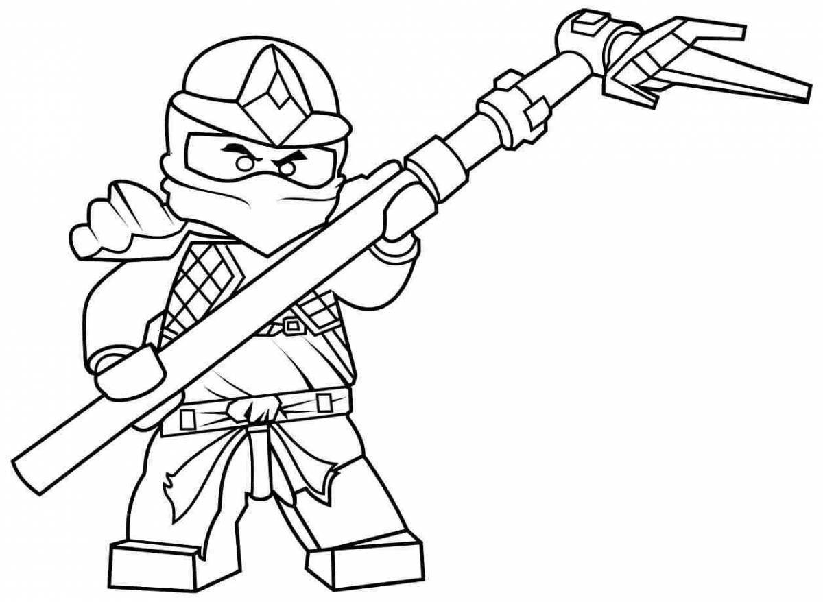 Exciting coloring lego ninja turtles