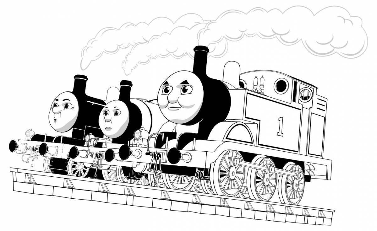 Thomas the Tank Engine: Scary Coloring Page