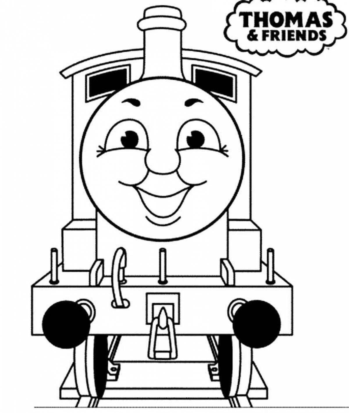 Thomas the Incredible Tank Engine: Scary Coloring Book