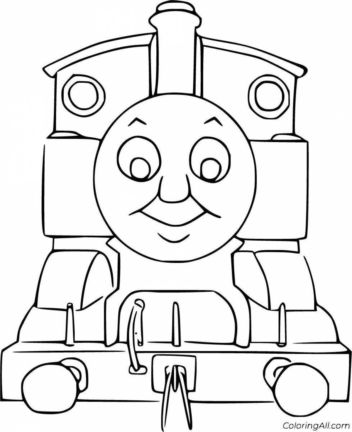 Scary coloring book adorable thomas the tank engine