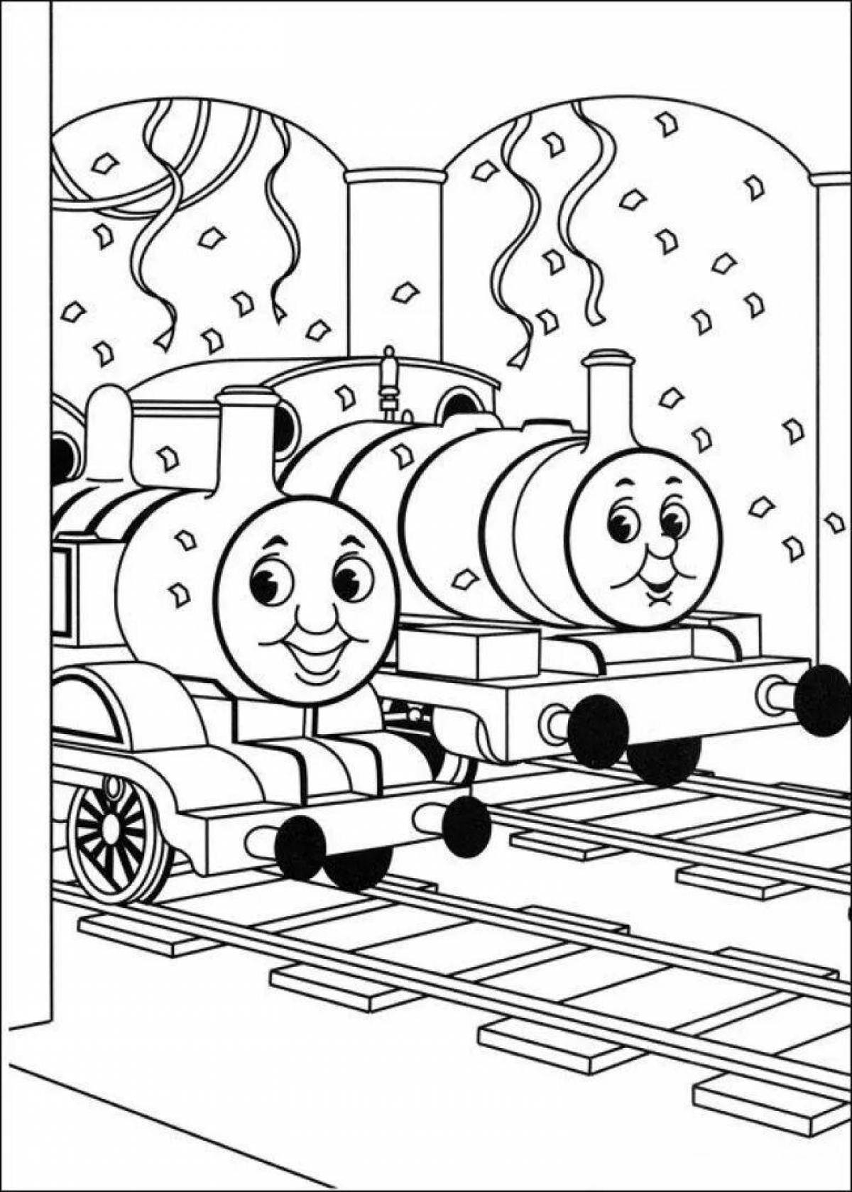 Thomas the Tank Engine Spooky: Scary Coloring Page