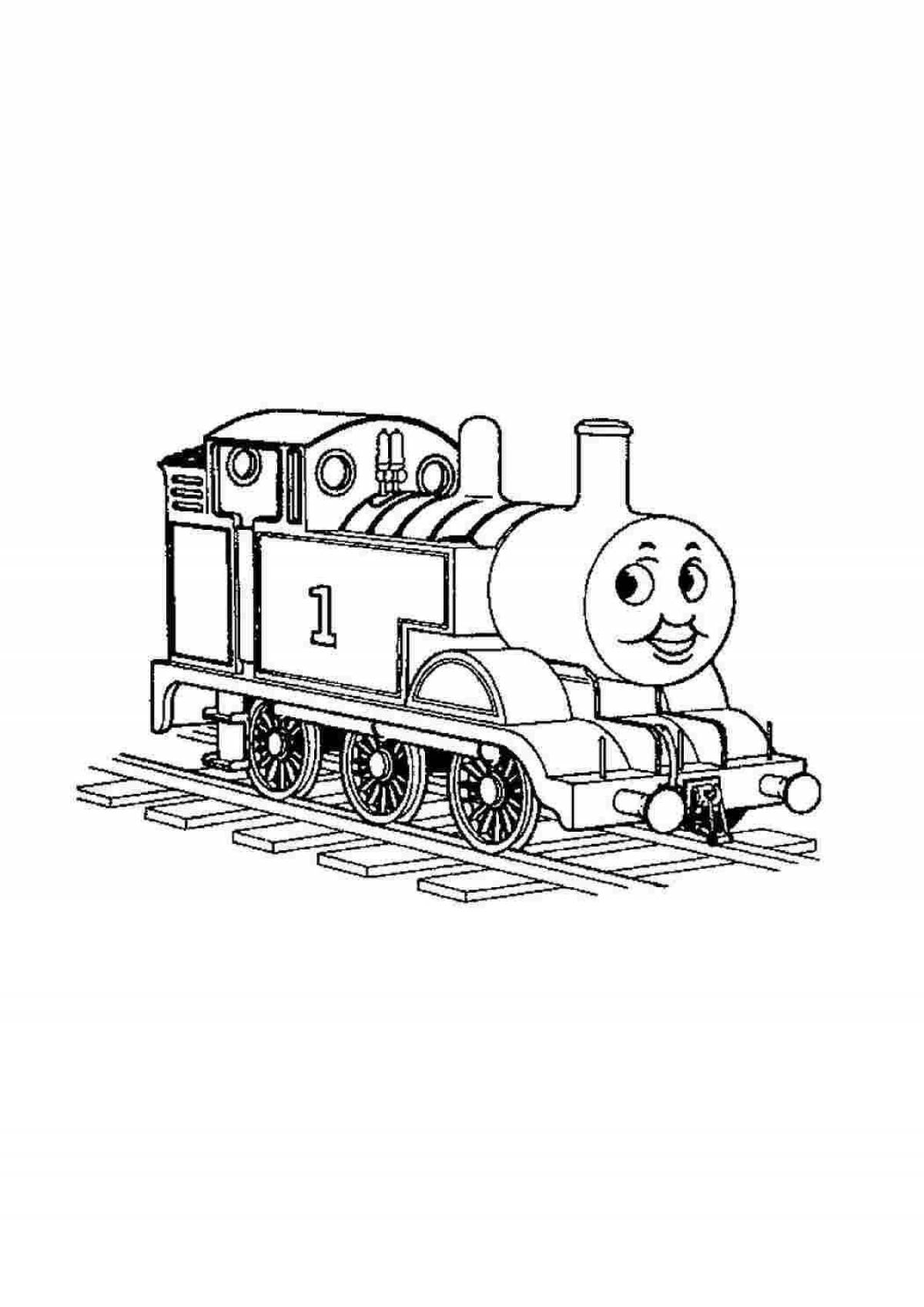 Lively thomas the tank engine scary coloring book