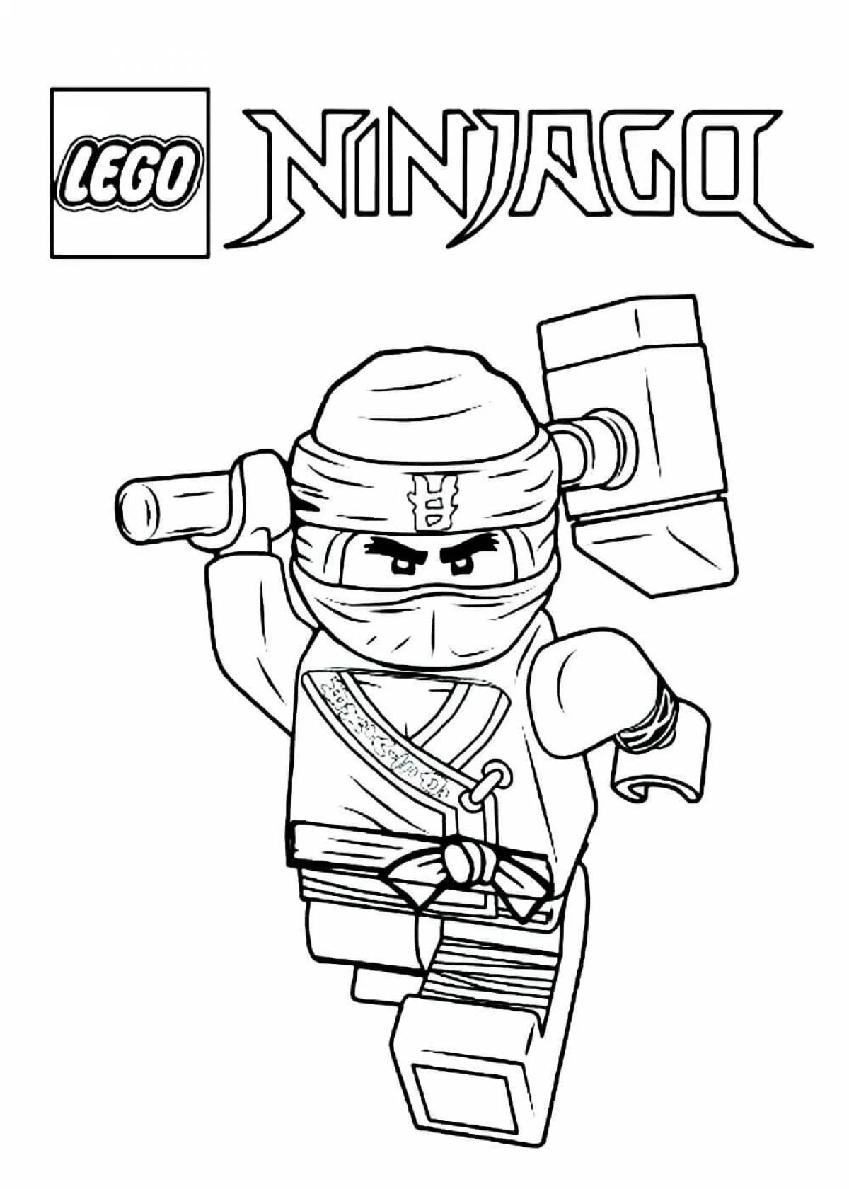 Coloring fantasy ninjago lego movie