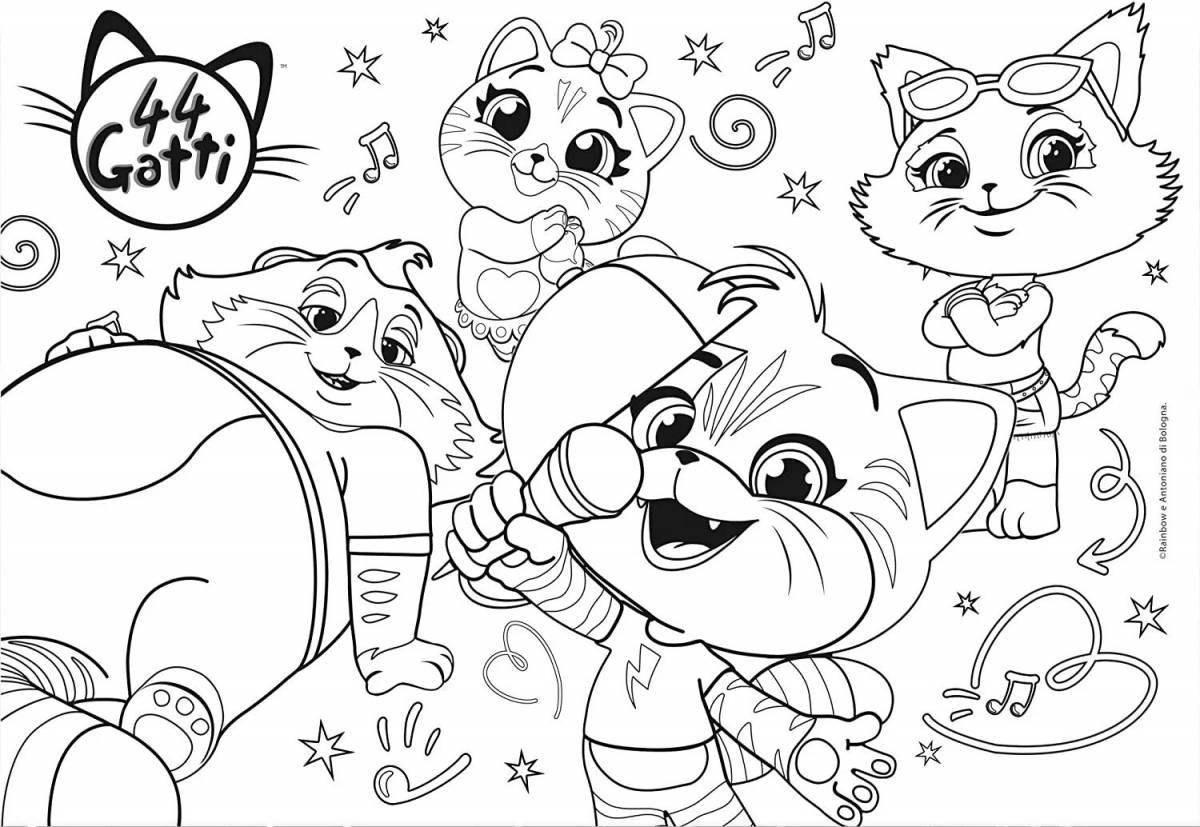 Sweet coloring of milady 44 kittens