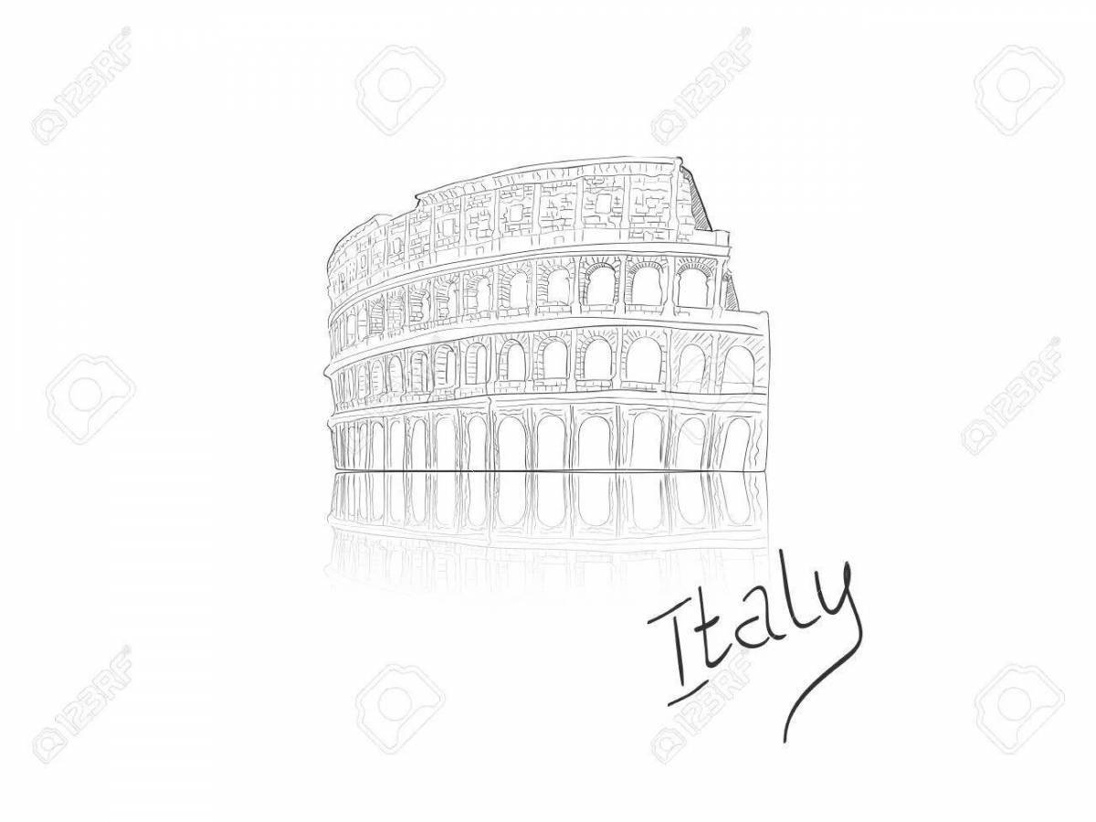 Colosseum awesome coloring book for kids