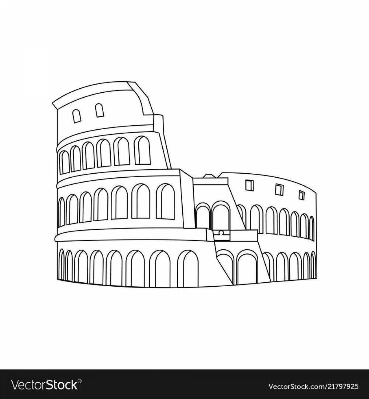 Colosseum amazing coloring book for kids