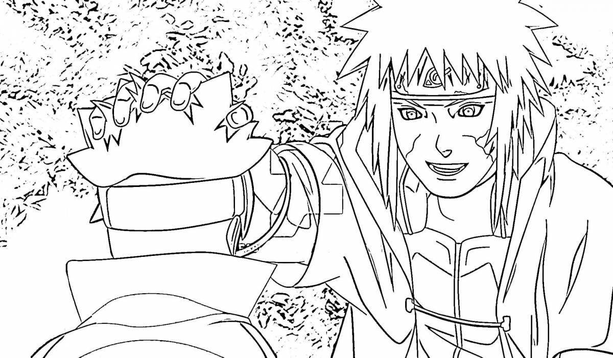 Intricate coloring anime naruto lungs