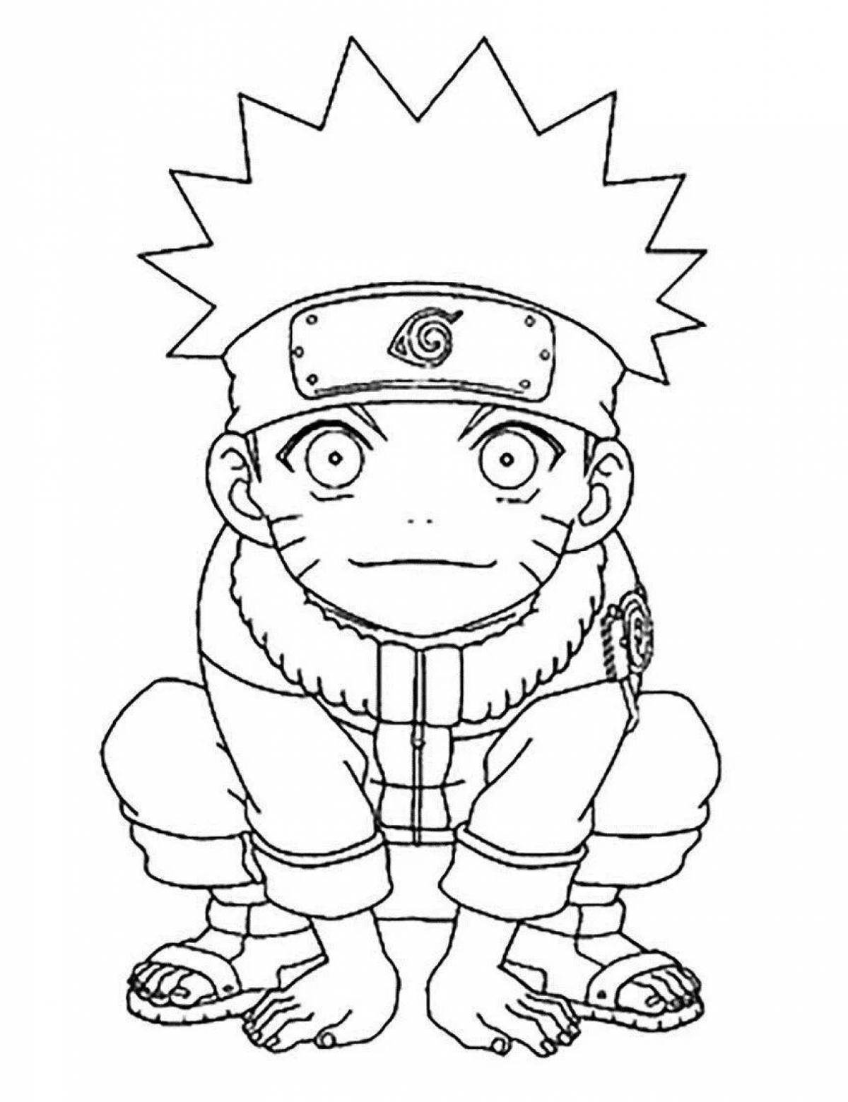 Art coloring anime naruto lungs