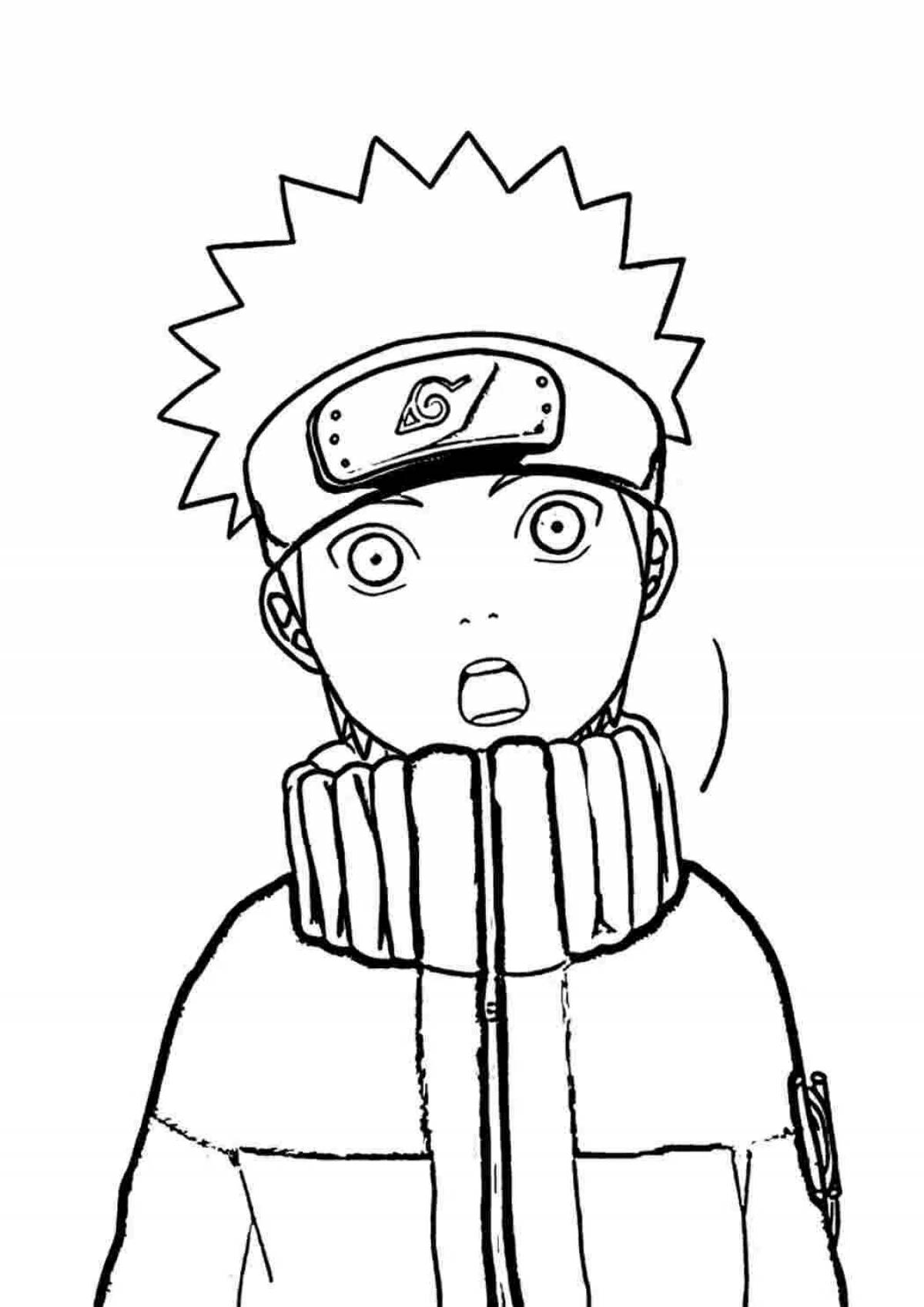 Innovative coloring anime naruto lungs