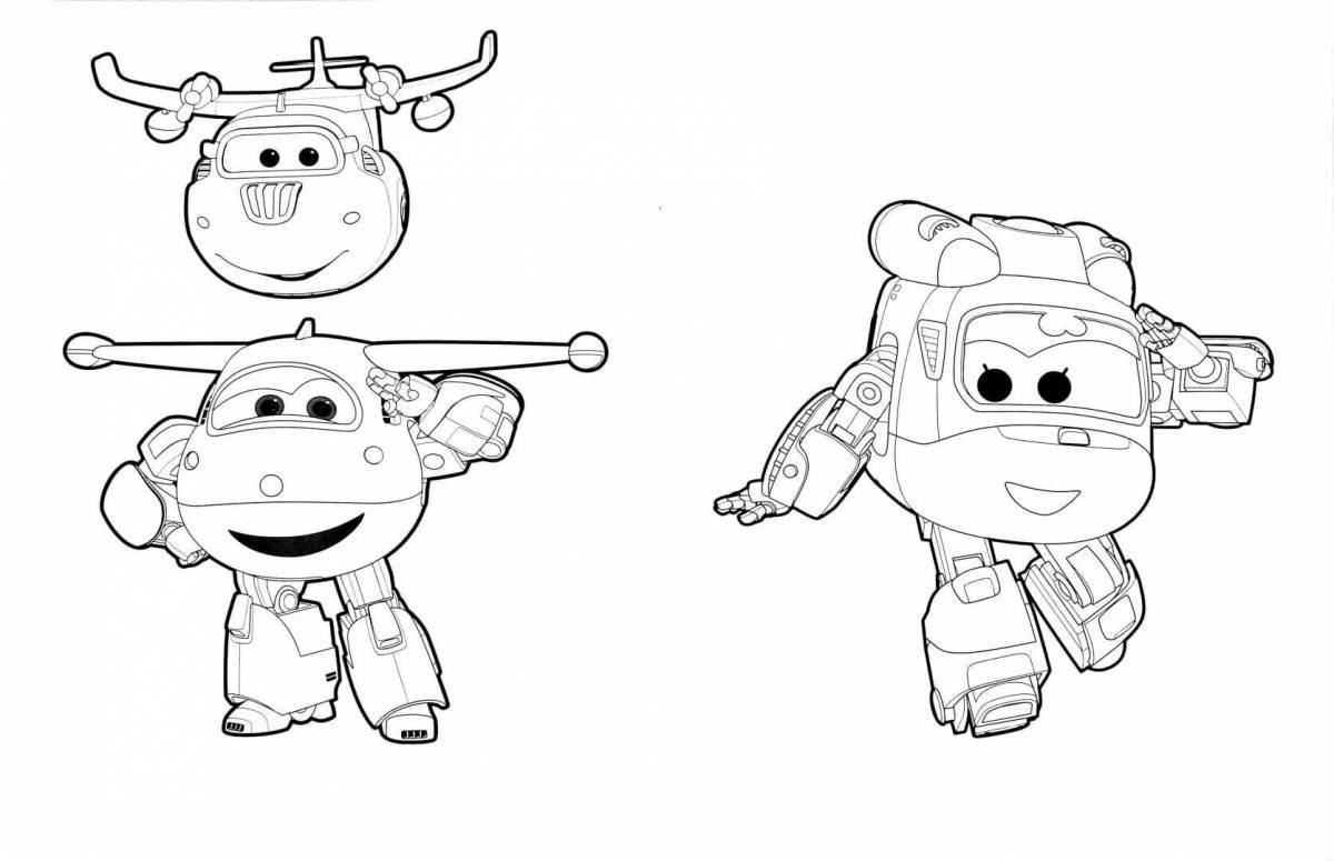 Coloring page donnie super wings