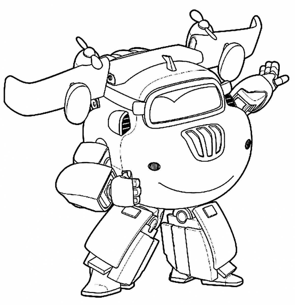 Fabulous donnie super wings coloring page
