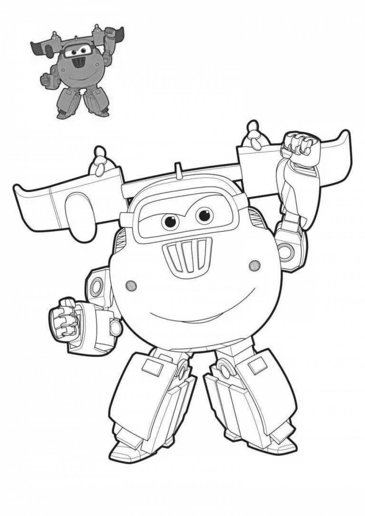 Coloring page sweet donnie super wings