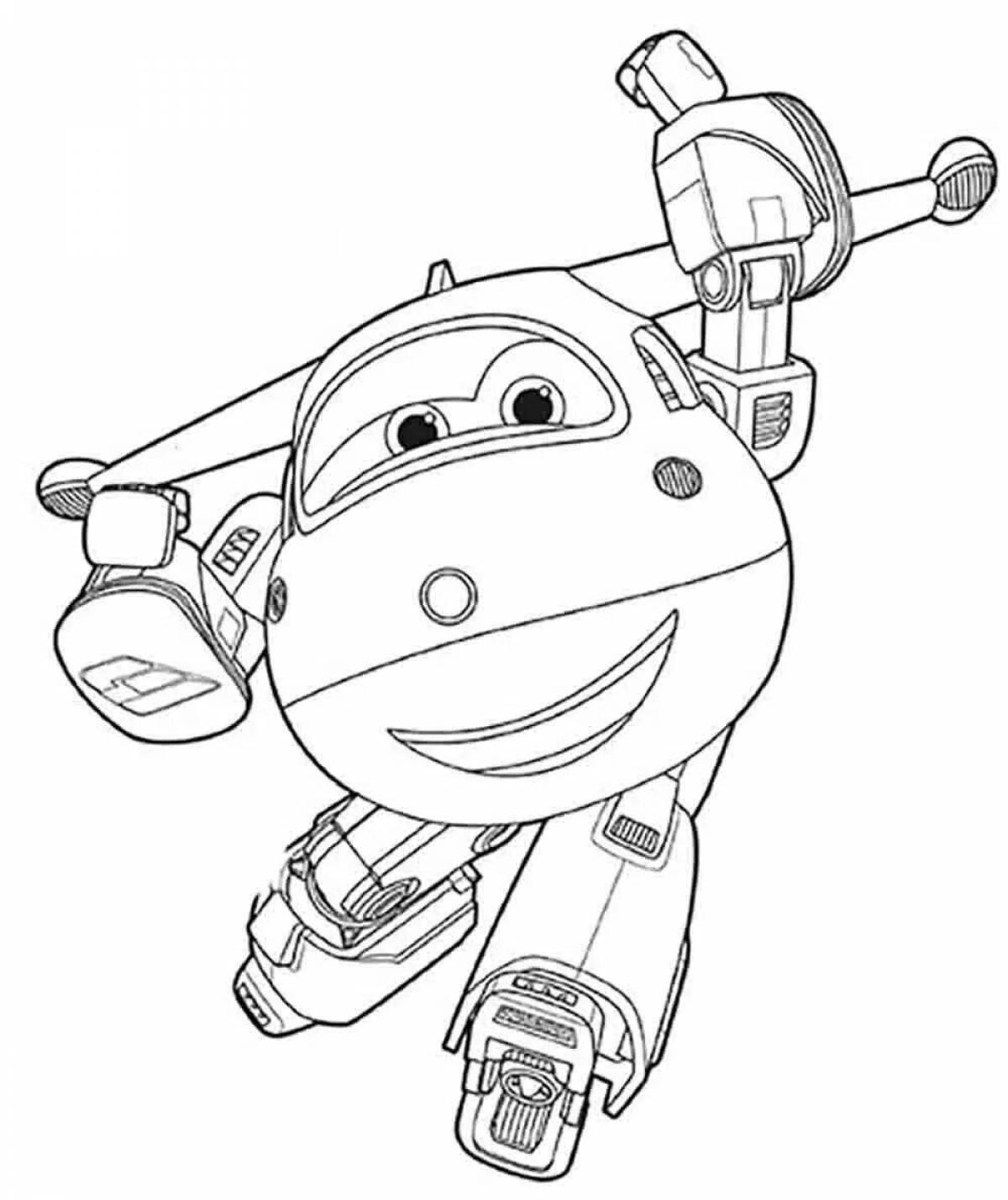 Coloring page dazzling donnie super wings