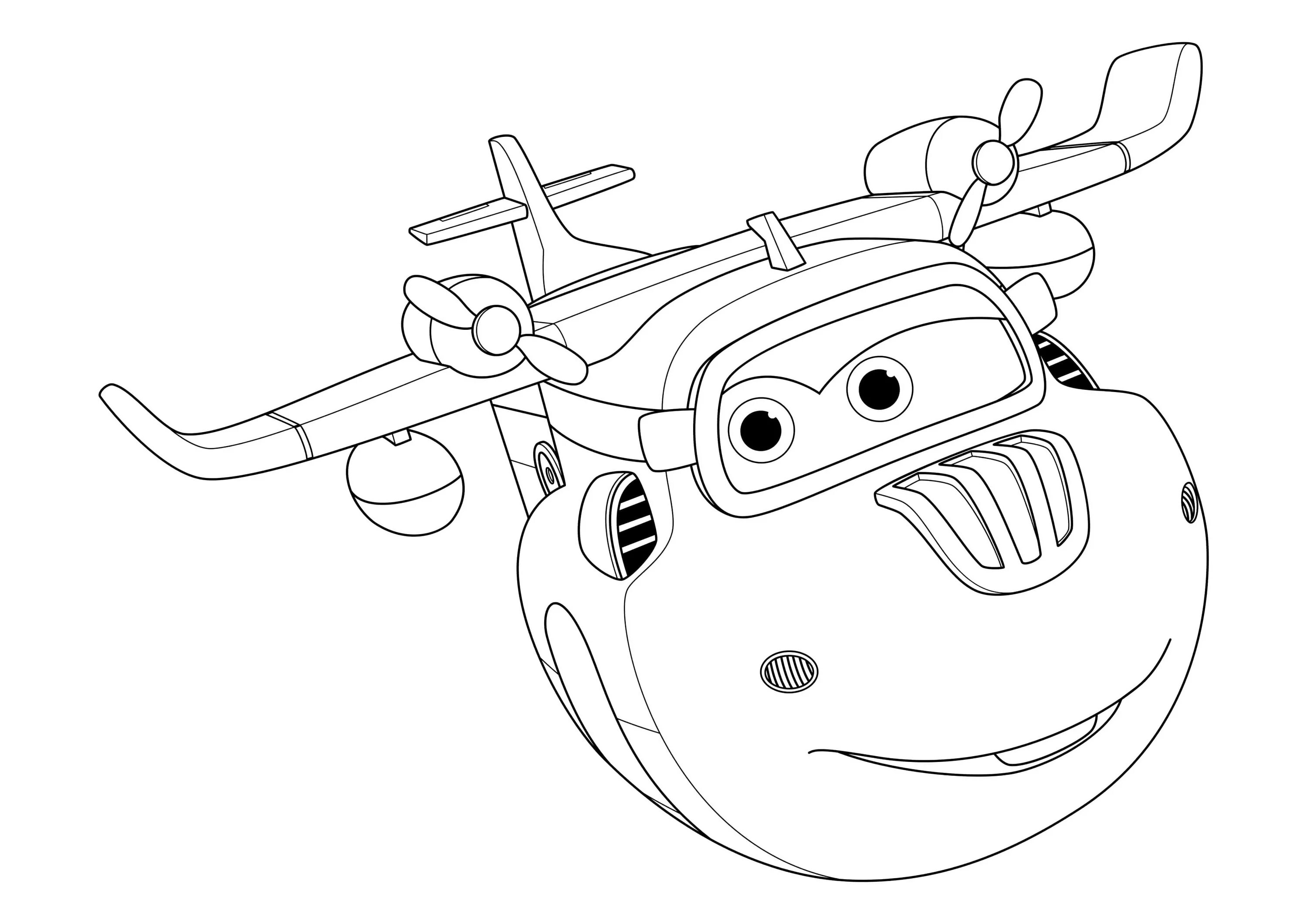 Funky donny super wings coloring book